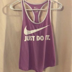 Athletic cut Nike workout tank
